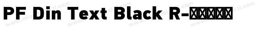 PF Din Text Black R字体转换